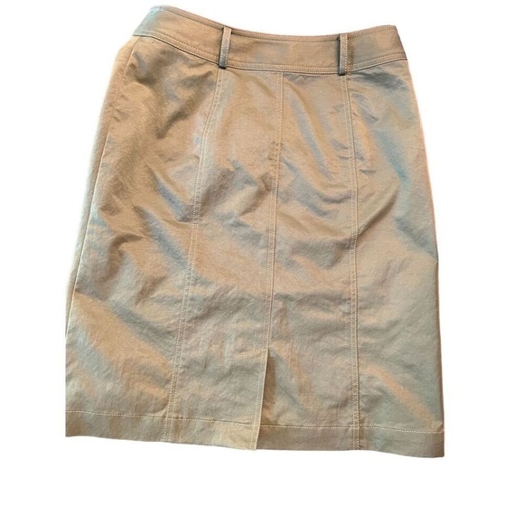 Women's Khaki Cargo Knee-Length Skirt Size 9 Casual with Pockets - Picture 10 of 12